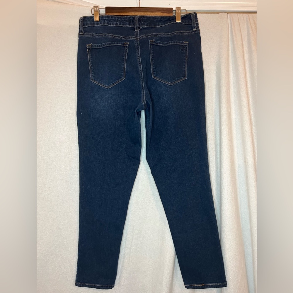 Jessica Simpson Women's High Rise Jeans - Dark Blue - Picture 4 of 5